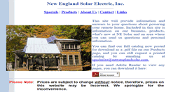 Desktop Screenshot of newenglandsolar.com